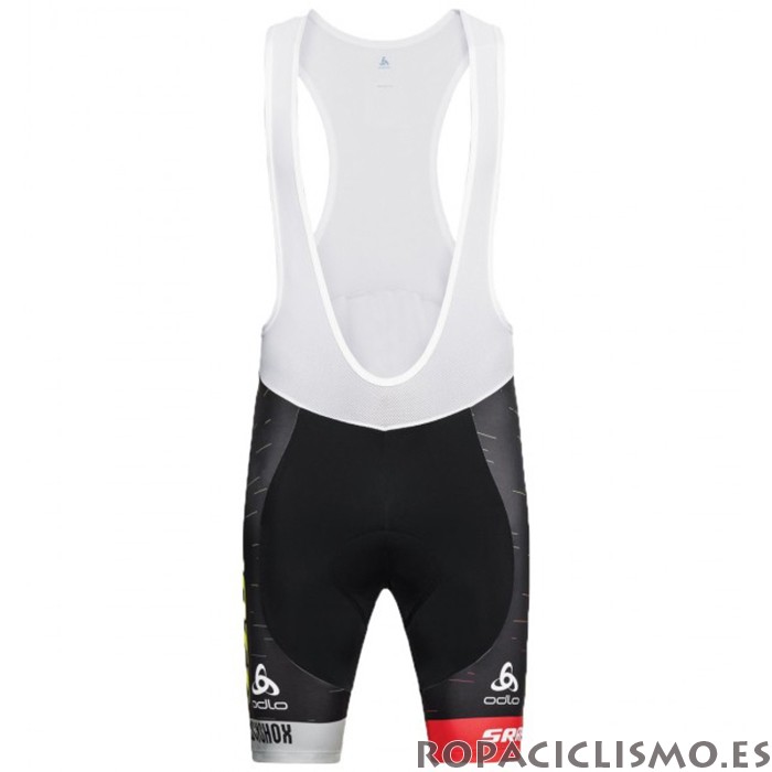 2020 Maillot Scott Sram Tirantes Mangas Cortas Negro